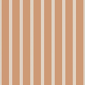 Smaller Vertical Pinstripes in Eaerthy Sand