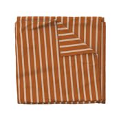 Smaller Vertical Pinstripes in Sunset Brown