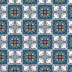 blue vintage tiles