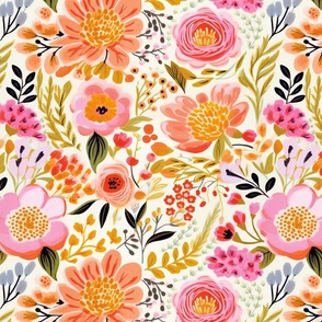 Bailey - Bright Blooms Floral Pattern