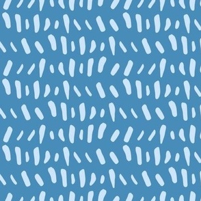Contemporary Dashes Line Pattern (Serene Blue) - A Modern Geometric Design 