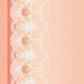 Classic border in pink and white 