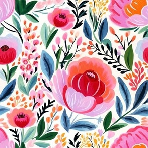 Phoebe - Whimsical Graphic Floral Pattern