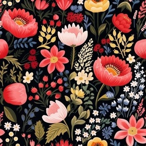 Abigail - Vibrant and mesmerizing Floral Pattern
