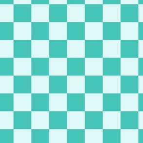 Checkboard - Cheerful Checks - Green monochrome