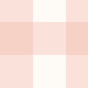 3" Shell Pink Gingham: Copper Pink Gingham Check, Buffalo Check, Buffalo Plaid