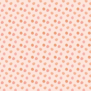 dots in peach