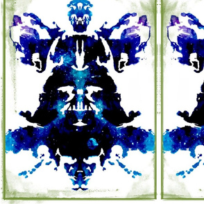 blue ink blot