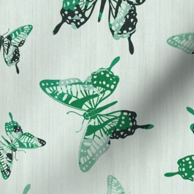 Butterflies - Pastel Green