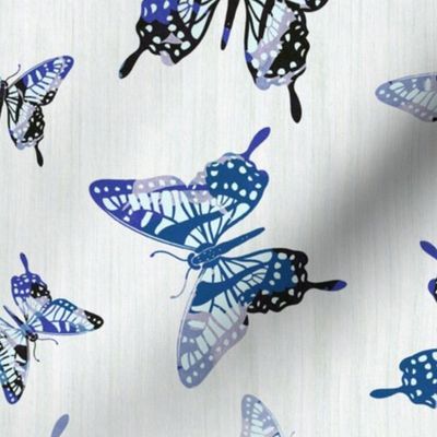 Butterflies - White, Blue