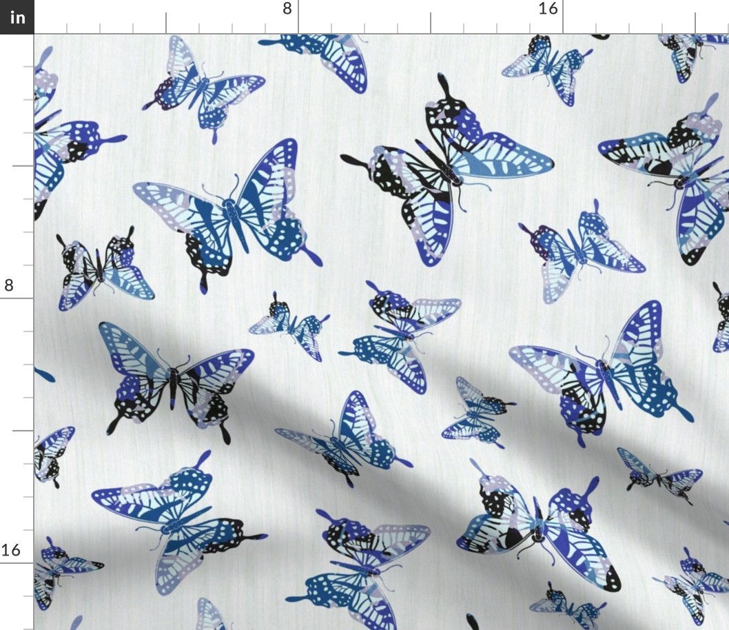 Butterflies - White, Blue