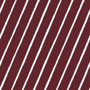 Small - Candy Stripe - Cherry Red
