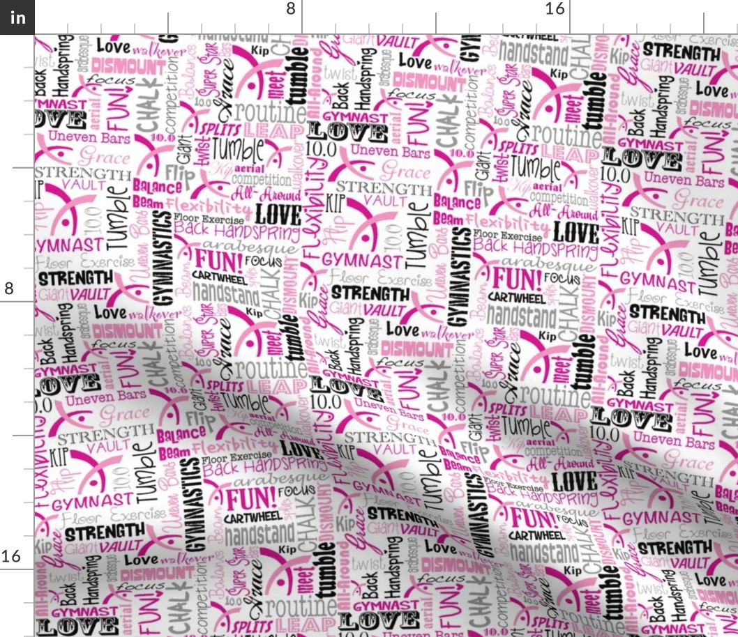 Gymnastics Fabric Pink