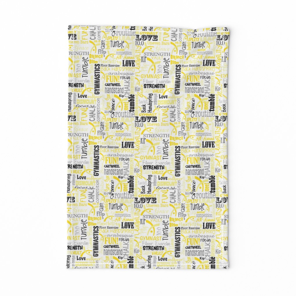 Gymnastics Fabric Yellow