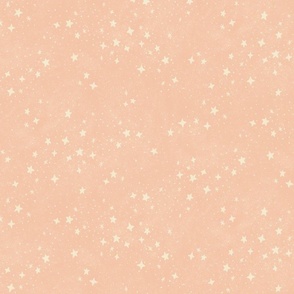 Scattered Stars - 12" large - pink and cream 