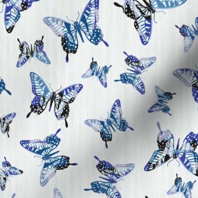 Butterflies - White, Blue, Small Scale