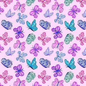 Pretty butterfly-pink