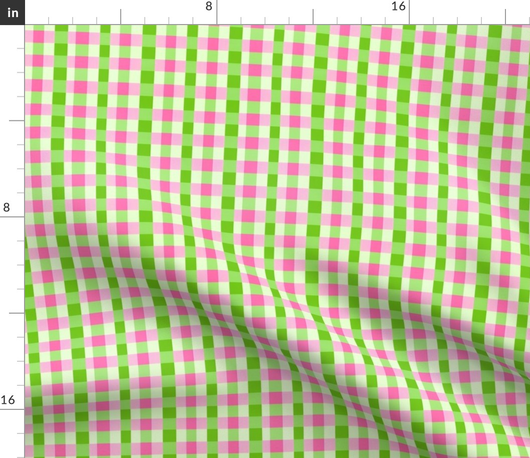 green and pink checkers