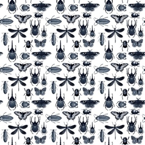 Bug Collage Cool Blue