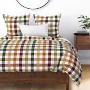 (2" scale) fall plaid - thanksgiving fall colors  (green) - LAD20