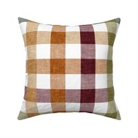 (2" scale) fall plaid - thanksgiving fall colors  (green) - LAD20