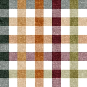 (2" scale) fall plaid - thanksgiving fall colors  (green) - LAD20