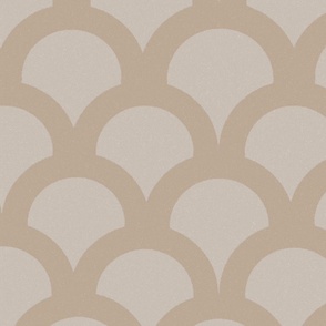 Scallop Neutral soft Beige Wallpaper- 12 inches