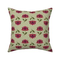 Mexican Folk Art Inspired Floral - Green