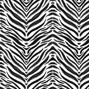Black and white animal print in zebra pattern