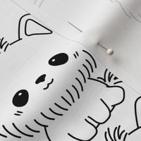 cute puppy black and white design