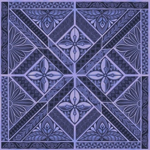 dusky denim garden tiles