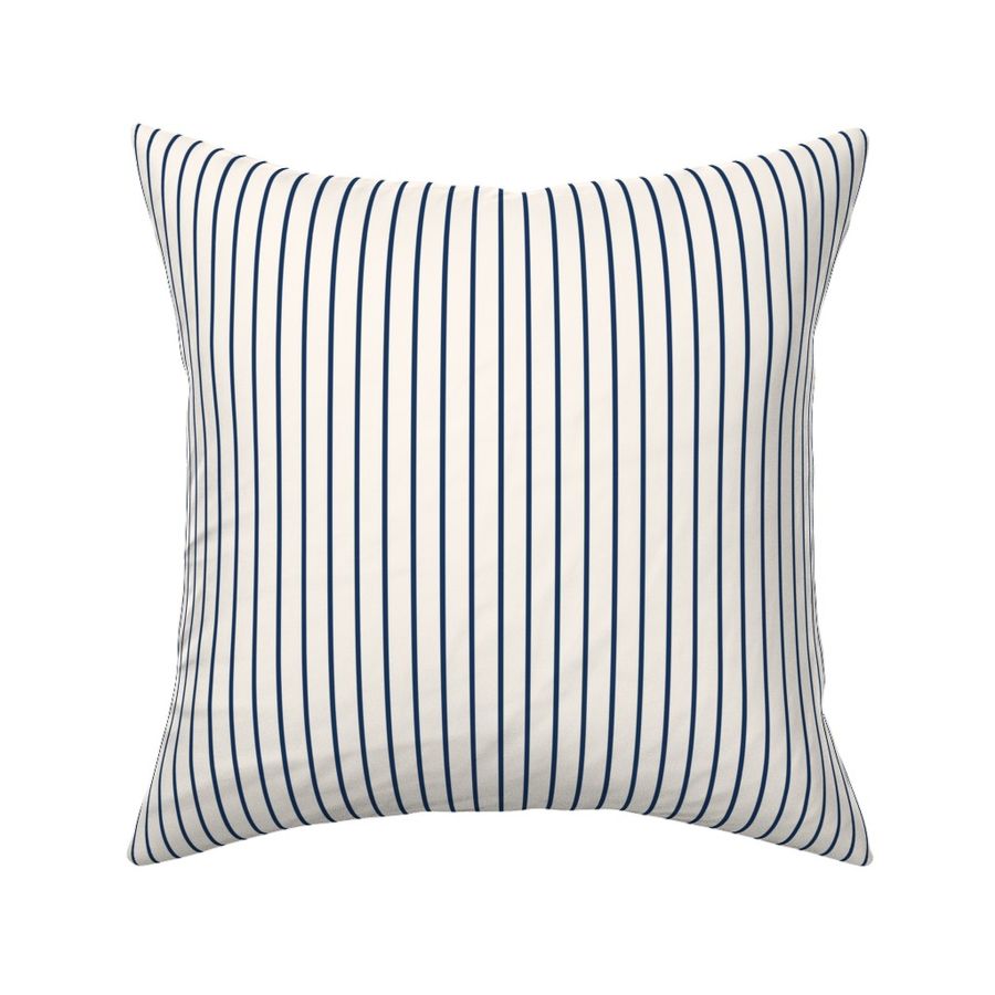 Modern Minimal Navy Blue Stripes