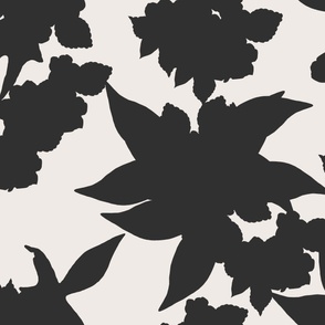 Garden Floral Black