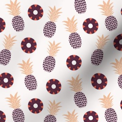 pineapple, summer, fruit, tropical pool party, light background (small)