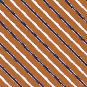Stripes On Their Way - Brown, Blue, White, Pink