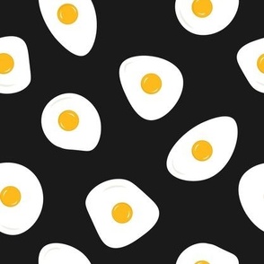 Big pop fried eggs - black version