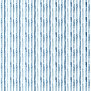 3" Watercolor stripes in blue - vertical