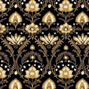 indian-floral-gold-black