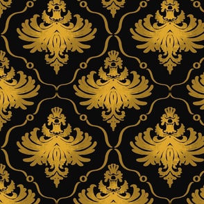 Winged Damask Royal Gold