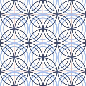 Pink And Blue Big Overlapping Circles