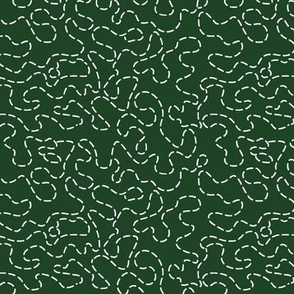 Squiggly Flight Lines - green