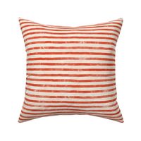 beach horizontal stripes - textured red (large)