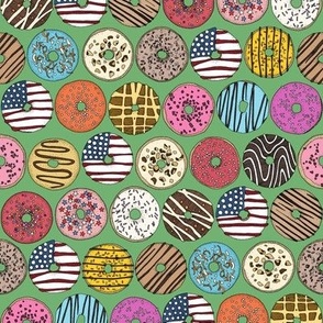 american donuts green small