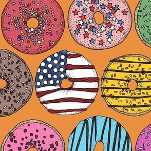 american donuts orange large