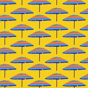 Bright Beach Umbrellas