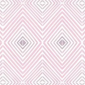 Small Scale Textured Bohemian Geometric Gradient Tile in pink 