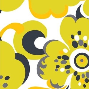 Floral Whimsy JUMBO - Citron Dream