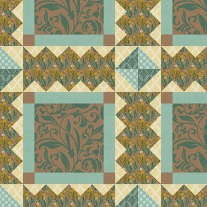 DESIGN 8 - PATTERNED QUILT COLLECTION (FALL TONES)