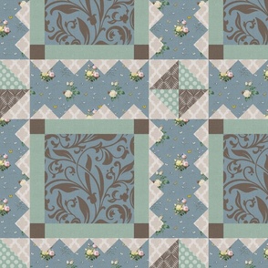 DESIGN 8 - PATTERNED QUILT COLLECTION (WINTER TONES)