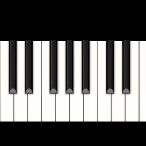 Classic Piano Keys 30" Panel (medium scale)